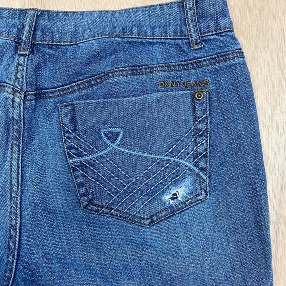 dkny cropped jeans women blue size 12 - Picture 7 of 7